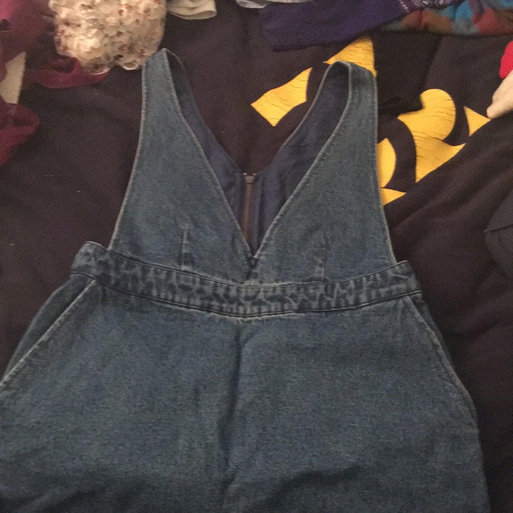 Zip-back denim overall jumper by Frank & Oak!